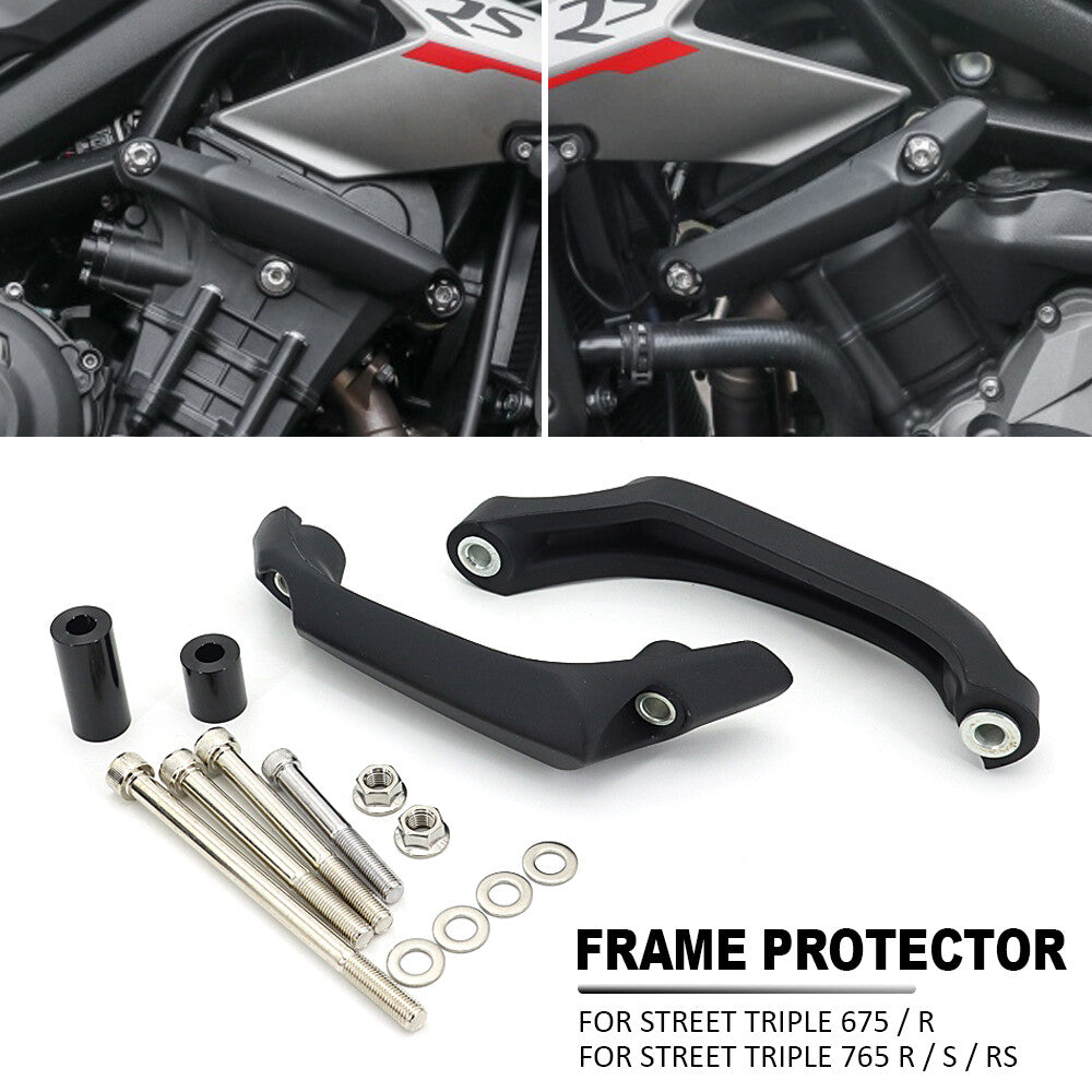 Engine Guard Crash Frame Slider Falling Protector For Street Triple 765 R S RS