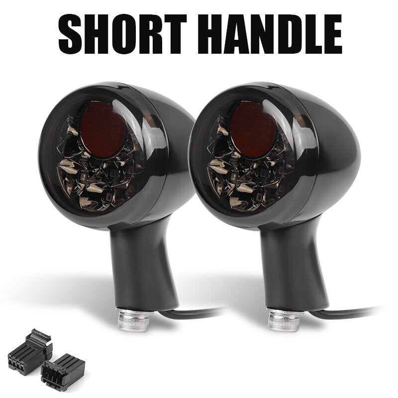 Amber/Red Rear Turn Signals Brake Light Lamp For Sportster XL883 XL1200 1992-up