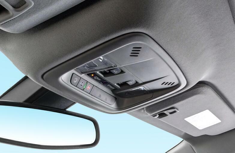 1X Front Reading Light Cover Trim for Chevrolet Malibu 2016-24 ABS Carbon Fiber