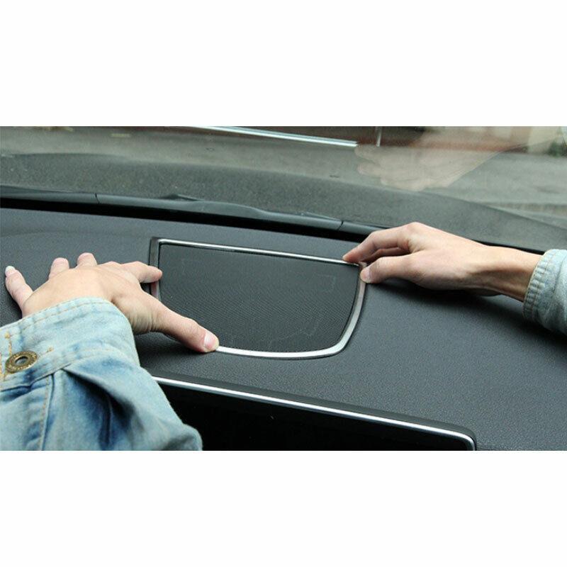 for BMW X5 X6 F15 F16 2014-2018 ABS Silver Console Dashboard Speaker Cover Trim