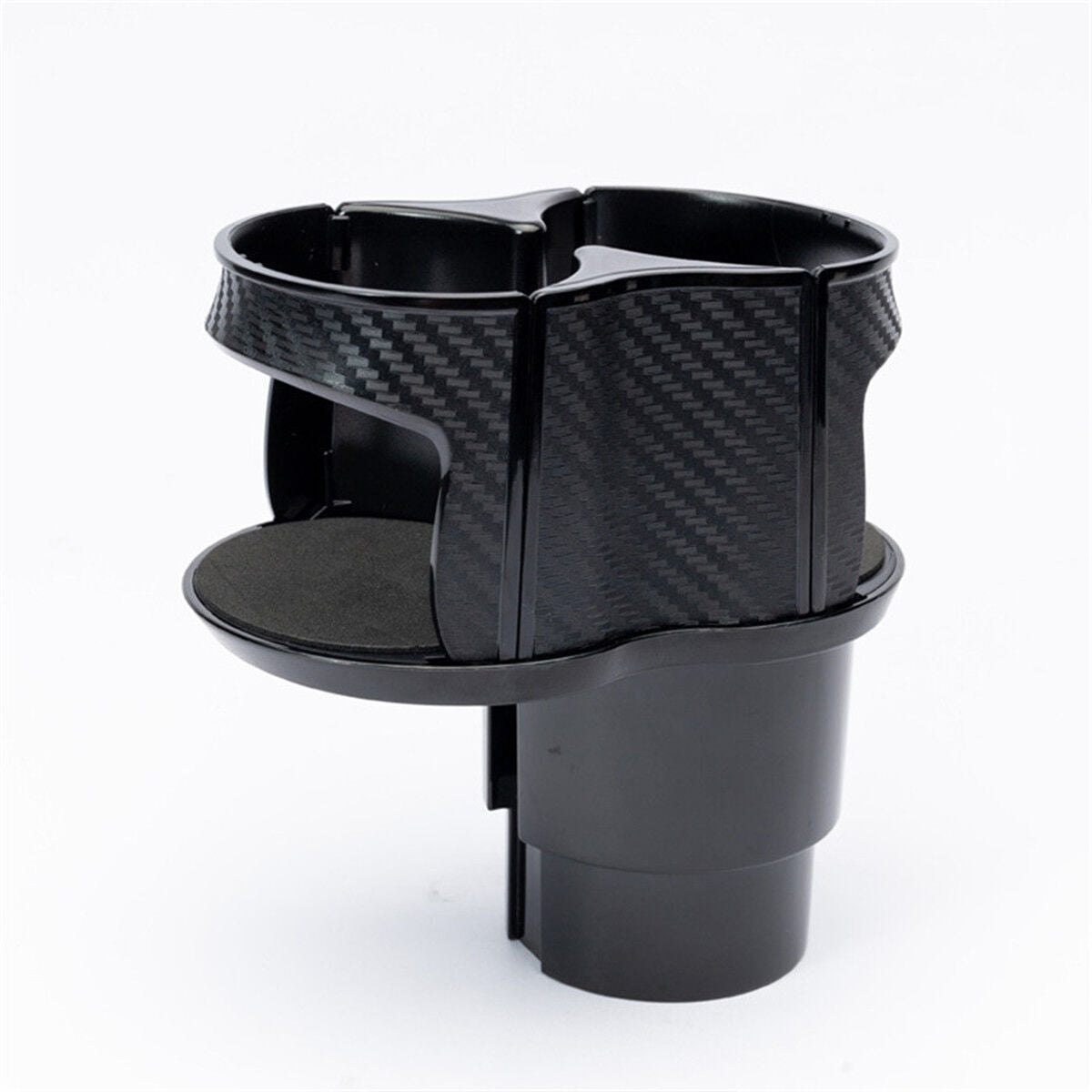 Carbon Fiber Center Console Drink Cup Holder Box for Car Interior Accessories