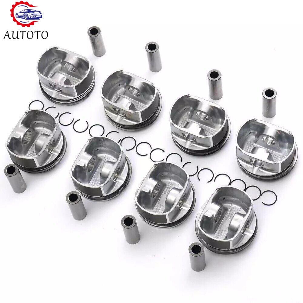 8x Engine Pistons Rings Kit Replace OE 94810303134 ¦µ93mm Fit for Porsche for Cayenne
