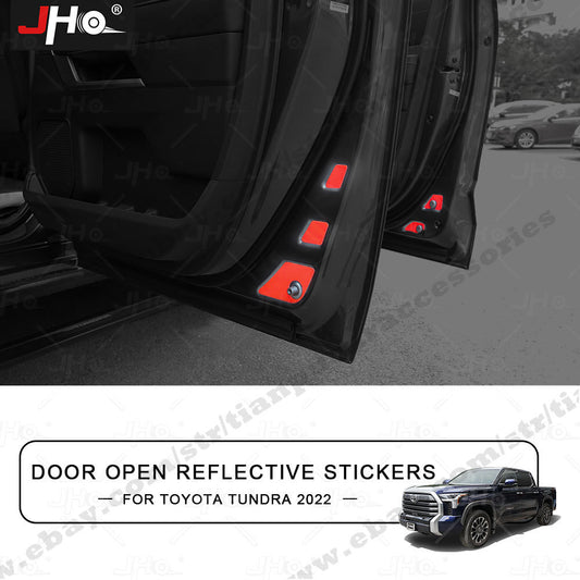 Car Door Warning Reflector Stickers Open Reflective Tape for Toyota Tundra 2022
