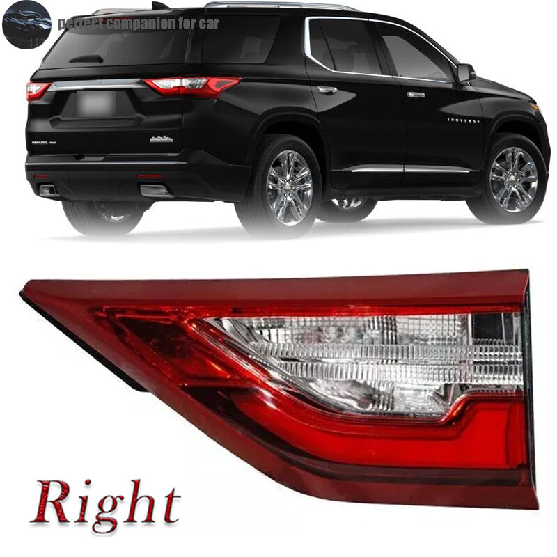 The right inner taillight and rear brake light are applicable to for Chevrolet Traverse 2018, 2019, and 2020 models.