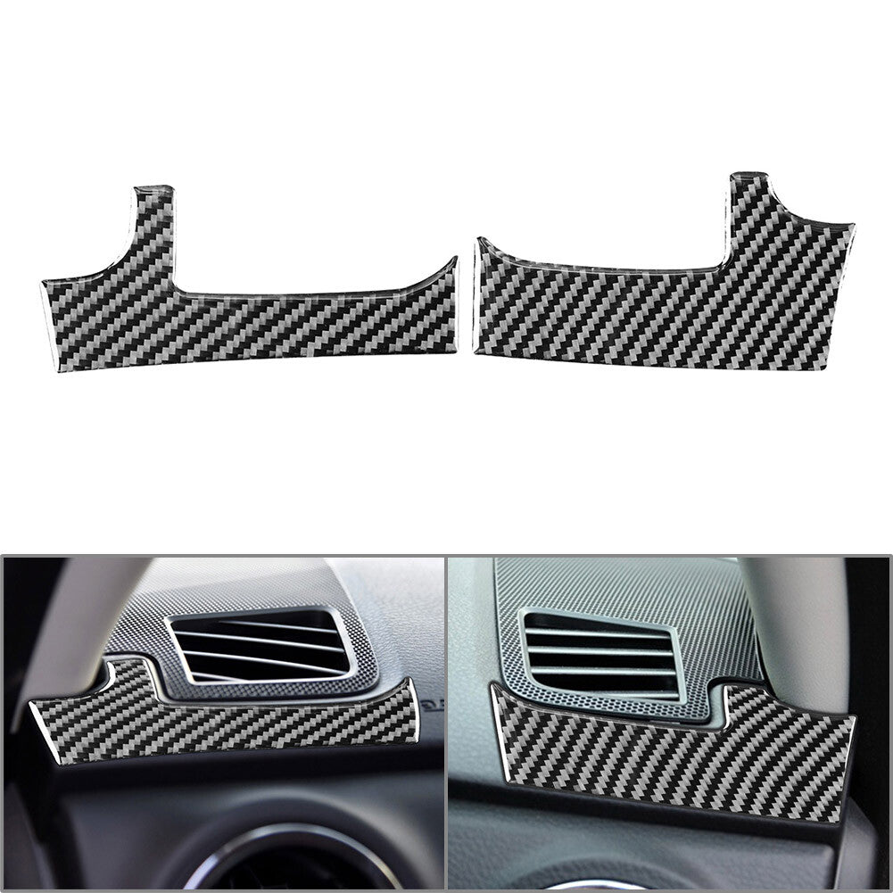 Dashboard Air Outlet Cover Trim f¨¹r for Toyota Tundra 2014¨C21 RHD Kohlefaser schwarz