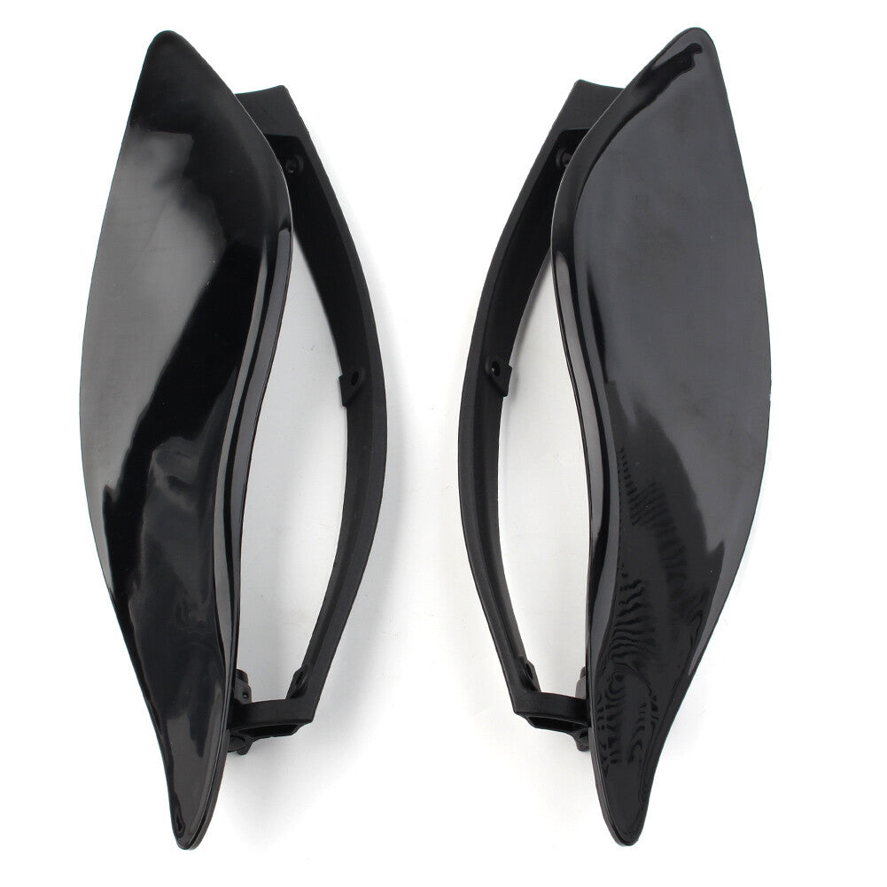 1Pair Black Adjustable Fairing Air Deflectors for Harley Batwing Street Glide