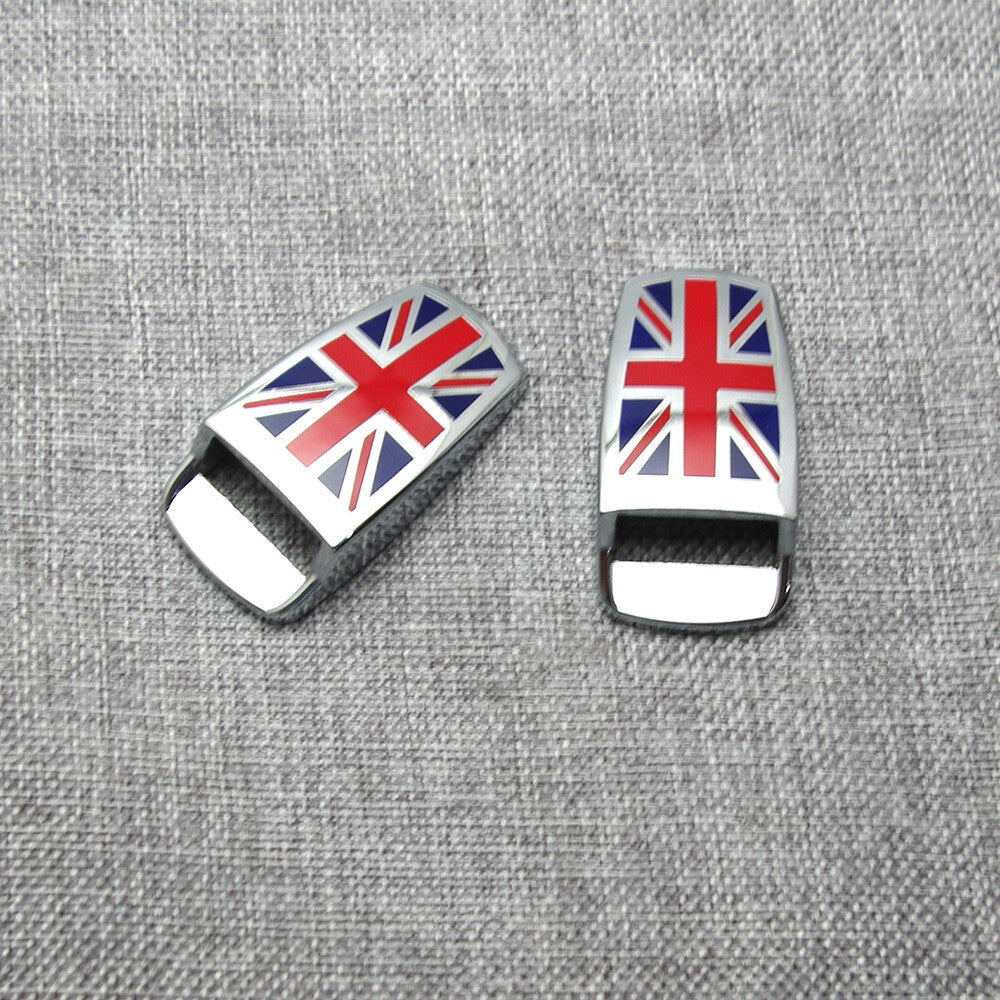 for MINI Cooper (2Pcs) Union Jack Windshield Washer Jet Spray Nozzle Decor Cover