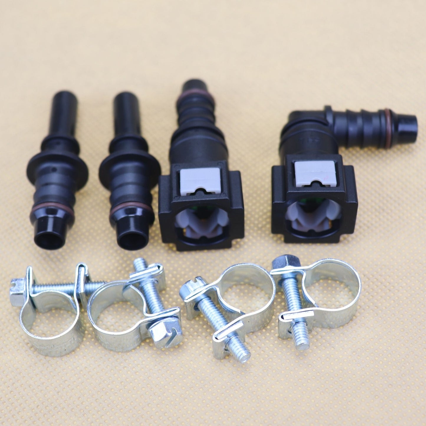 new 2-pair nylon fuel line quick-connect release hose 7.89 mm SAE 5/16 8 mm