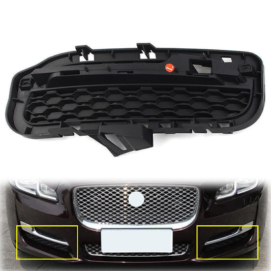 Front Bumper Fog Lamp Grille Grill Left Side ABS Black Fit for JAGUAR XJ 2016-2021