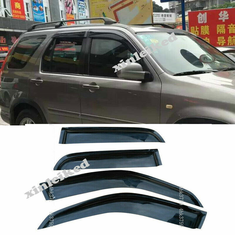 for Honda CRV CR-V 2002-2006 Acrylic Black Side Window Visor Rain Guard Cover 4x