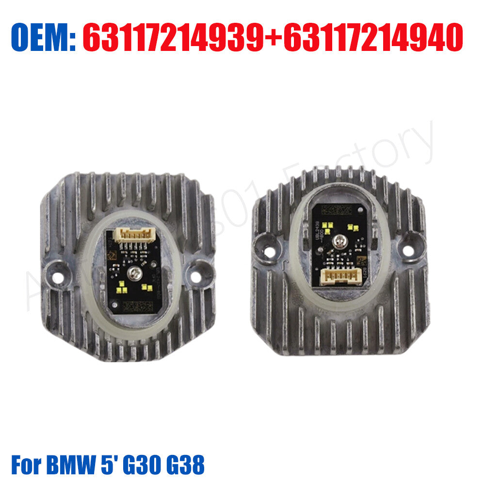 Front L+R Daytime Running Lights LED Module Control Unit for BMW 5' G30 G38