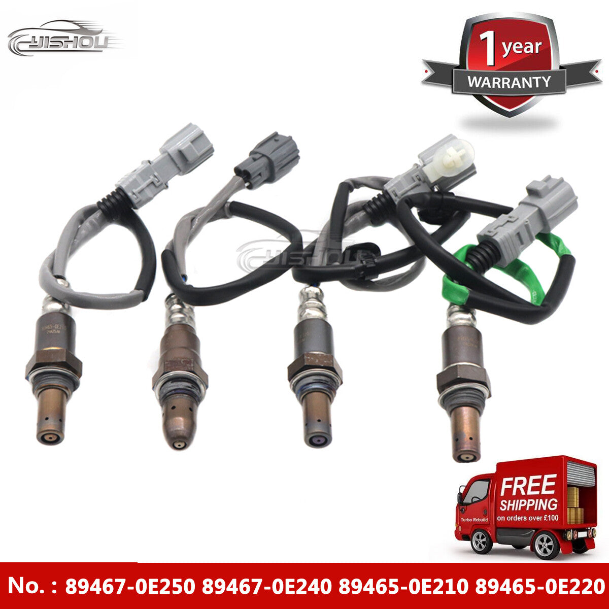 The all-new 4x upstream + downstream O2 oxygen sensors are compatible with 2017-2019 for Toyota Highlander 3.5L models.