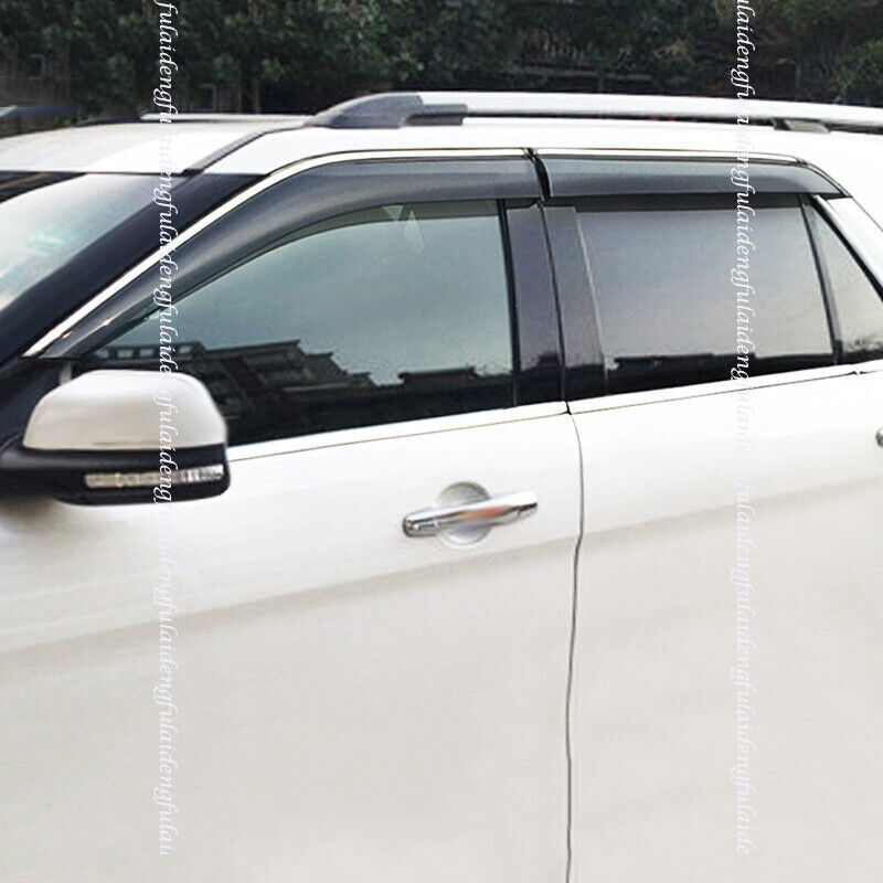 4x for Ford Explorer 11-19 Window Sun Vent Visor Rain Guard Shield Deflector Set