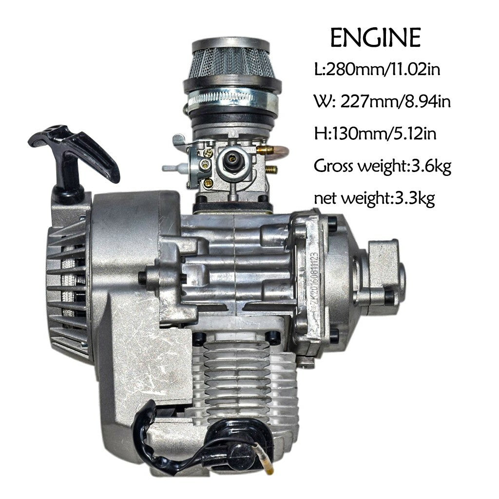 47 50cc 49CC 2 Stroke ENGINE MOTOR POCKET for MINI DIRT BIKE SCOOTER ATV Buggy Quad
