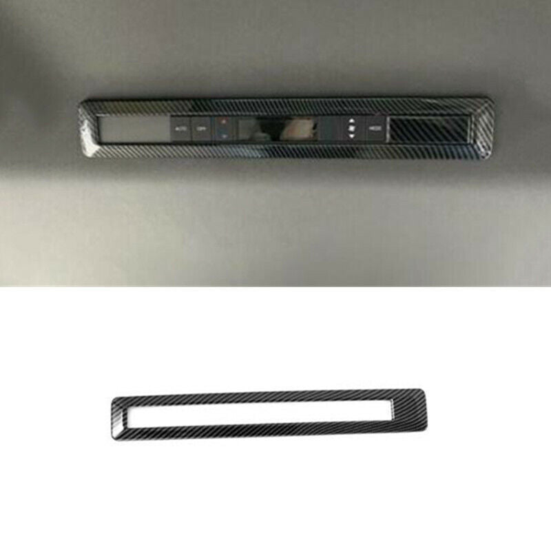 Carbon Fiber Rear Air Conditioning Switch Cover Trim for Toyota for Sienna 2021-2023