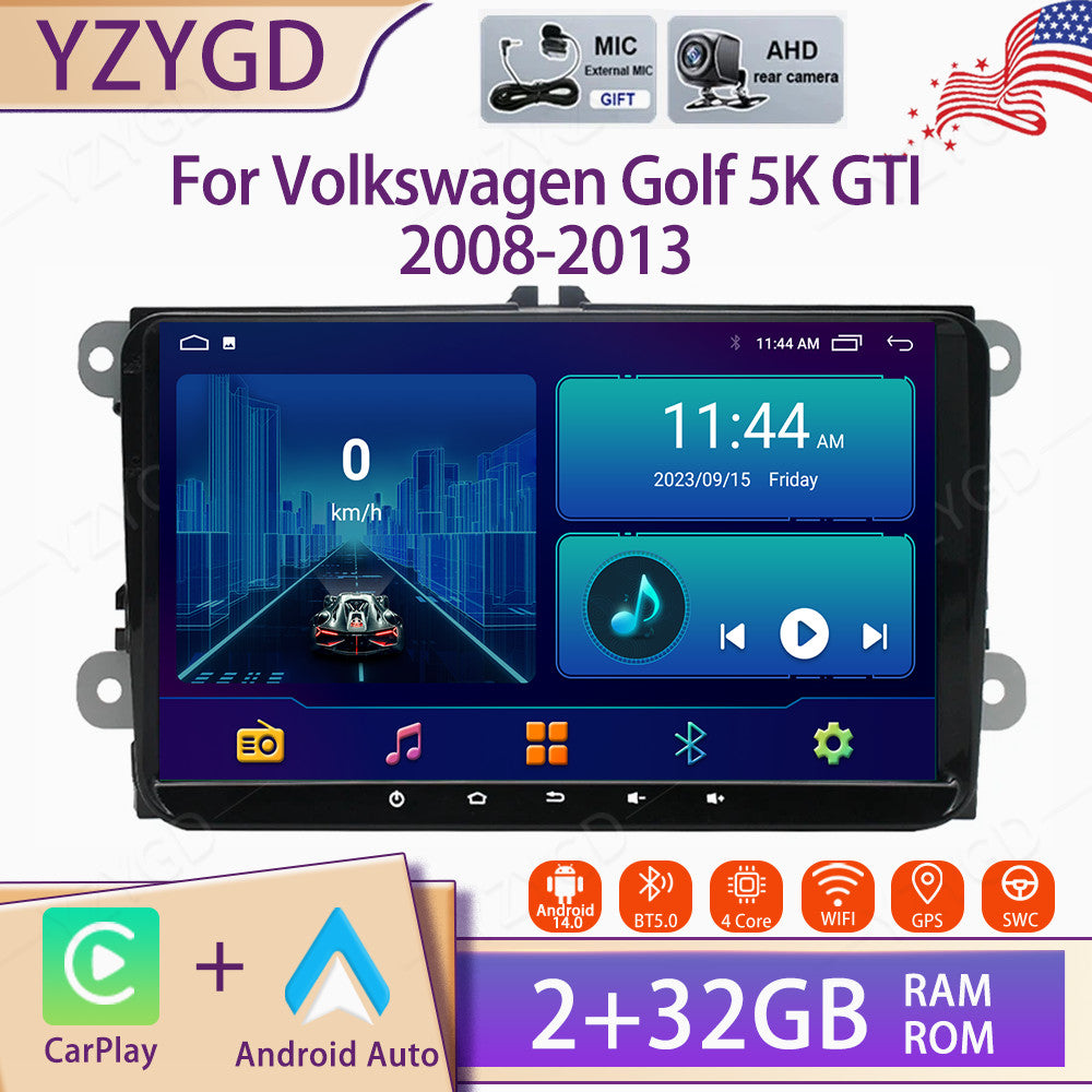 Carplay Car Radio for Volkswagen for Golf 5K GTI 2008-2013 Stereo GPS Navi Screen BT