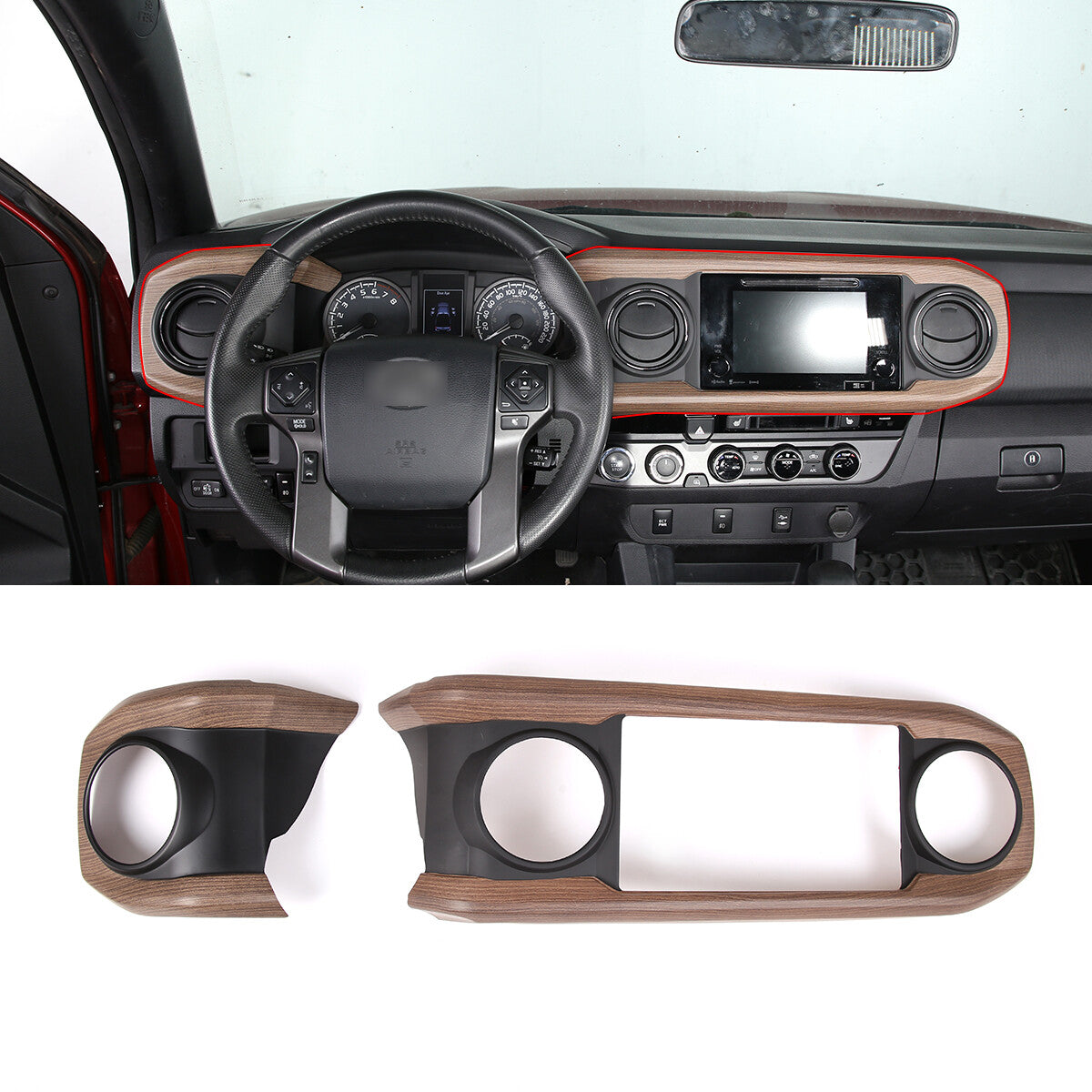 ABS matte black interior door panel trim for BMW 3 Series E90 2005-2012