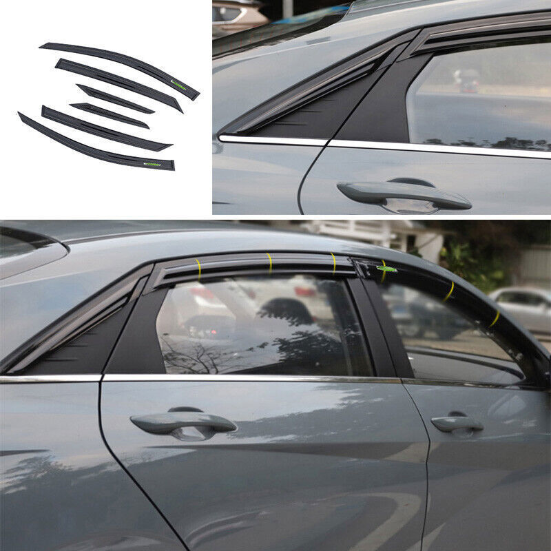 for Hyundai for Elantra 2021-2023 Black Window Visors Sun Rain Guard Vent Deflectors