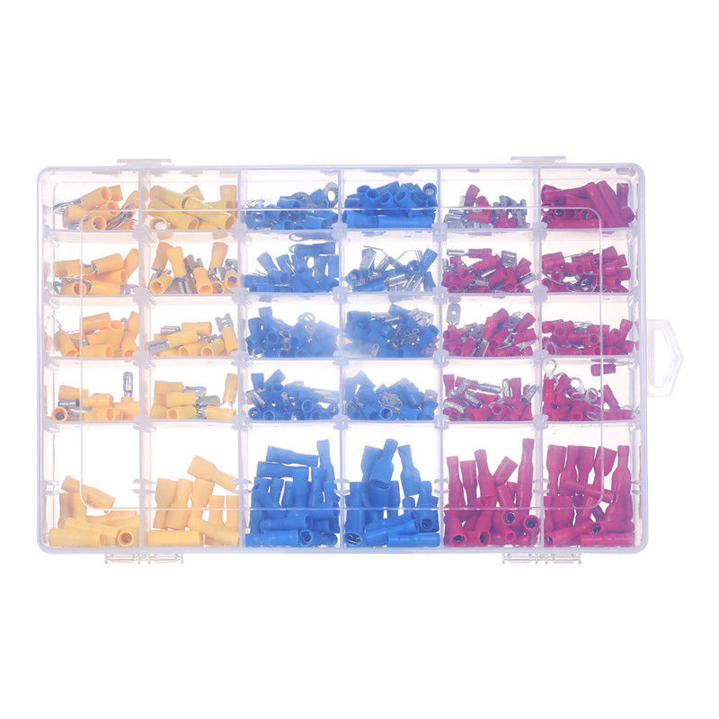 Auto Wire Electrical Crimp Terminals Insulated Terminator Spade Butt Connectors