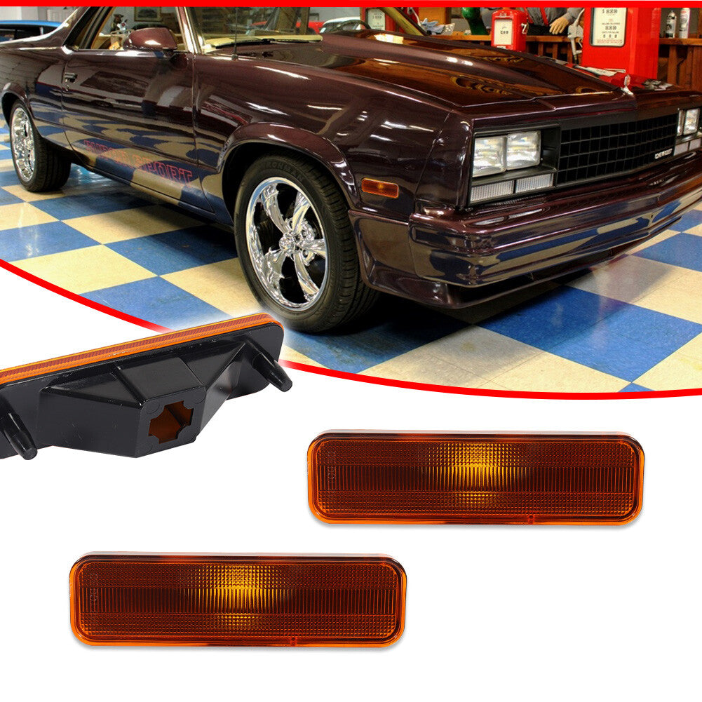 Kit for 82-87 El Camino Caballero front-marked reflector amber lens