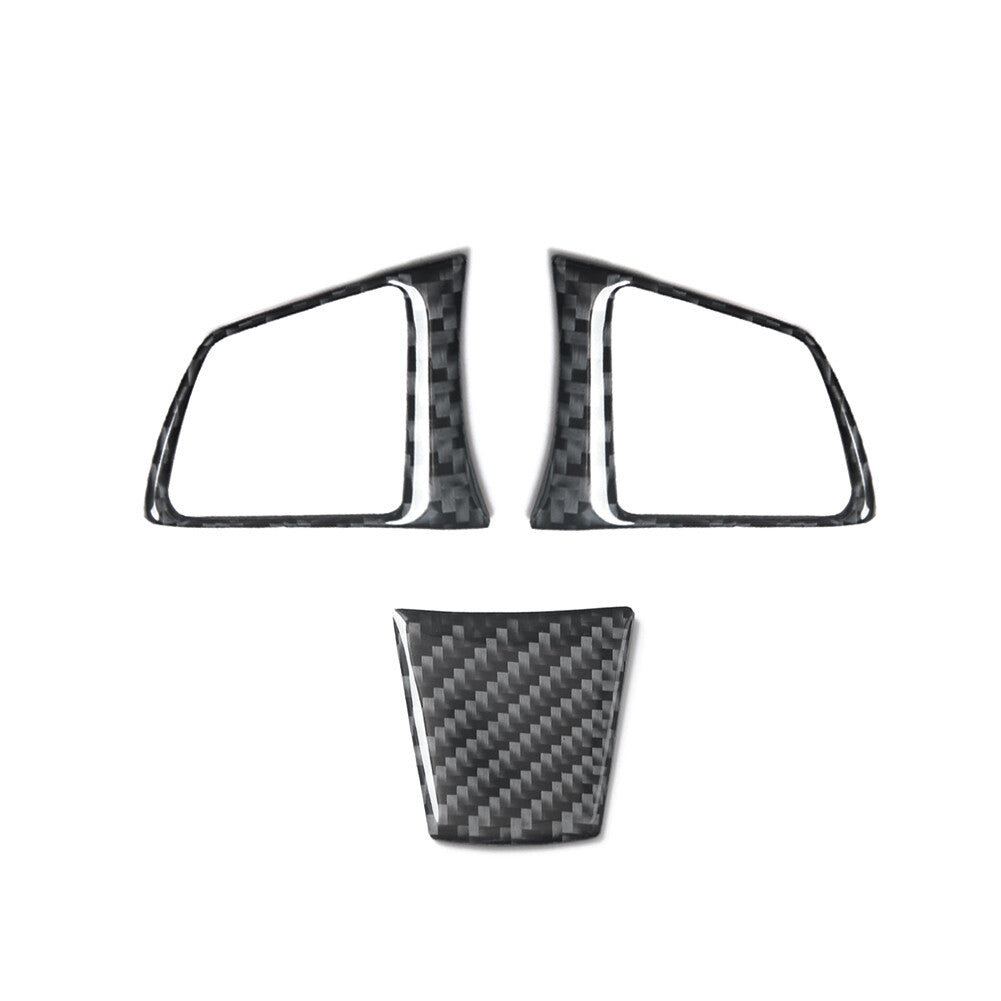 3X Carbon Fiber Interior Steering Wheel Set Cover Trim for BMW Z4 E89 2009-2016