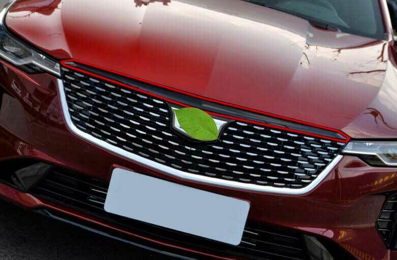 for Cadillac CT4 2020-24 Chrome Steel Front Engine Hood Center Grille Strip Trim
