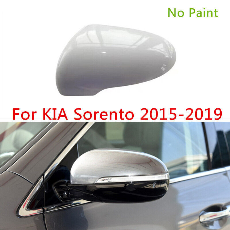 No paint Left Rearview Door Side Mirror Shell Cover Cap for KIA Sorento 2015-19