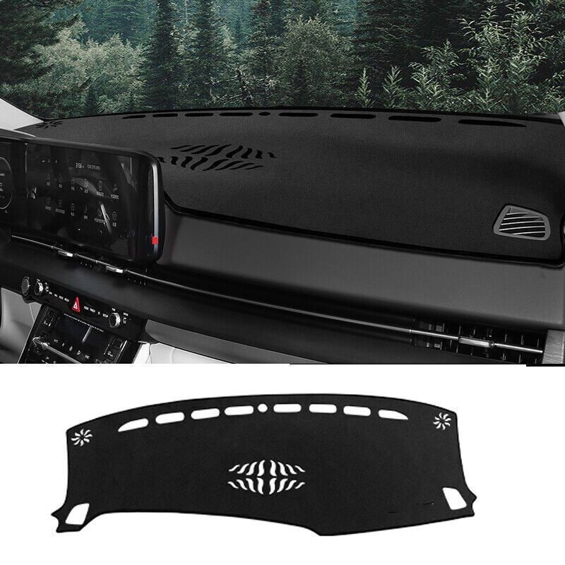 for Kia Carnival 2022-2024 Black Dashboard Dash Cover Dashmat Mat Carpet Pad 1X