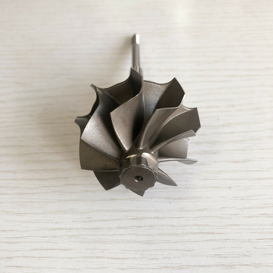 TD04HLR Reverse 45.65/52 mm 9-blade turbine shaft and wheel for Mitsubishi
