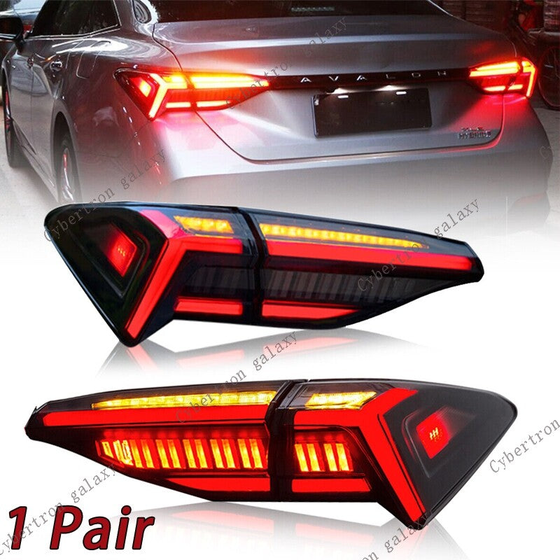 LHRH Smoke LED TailLights w/ Center Trunk for Toyota for Avalon 2019-2021 Rear Lamp