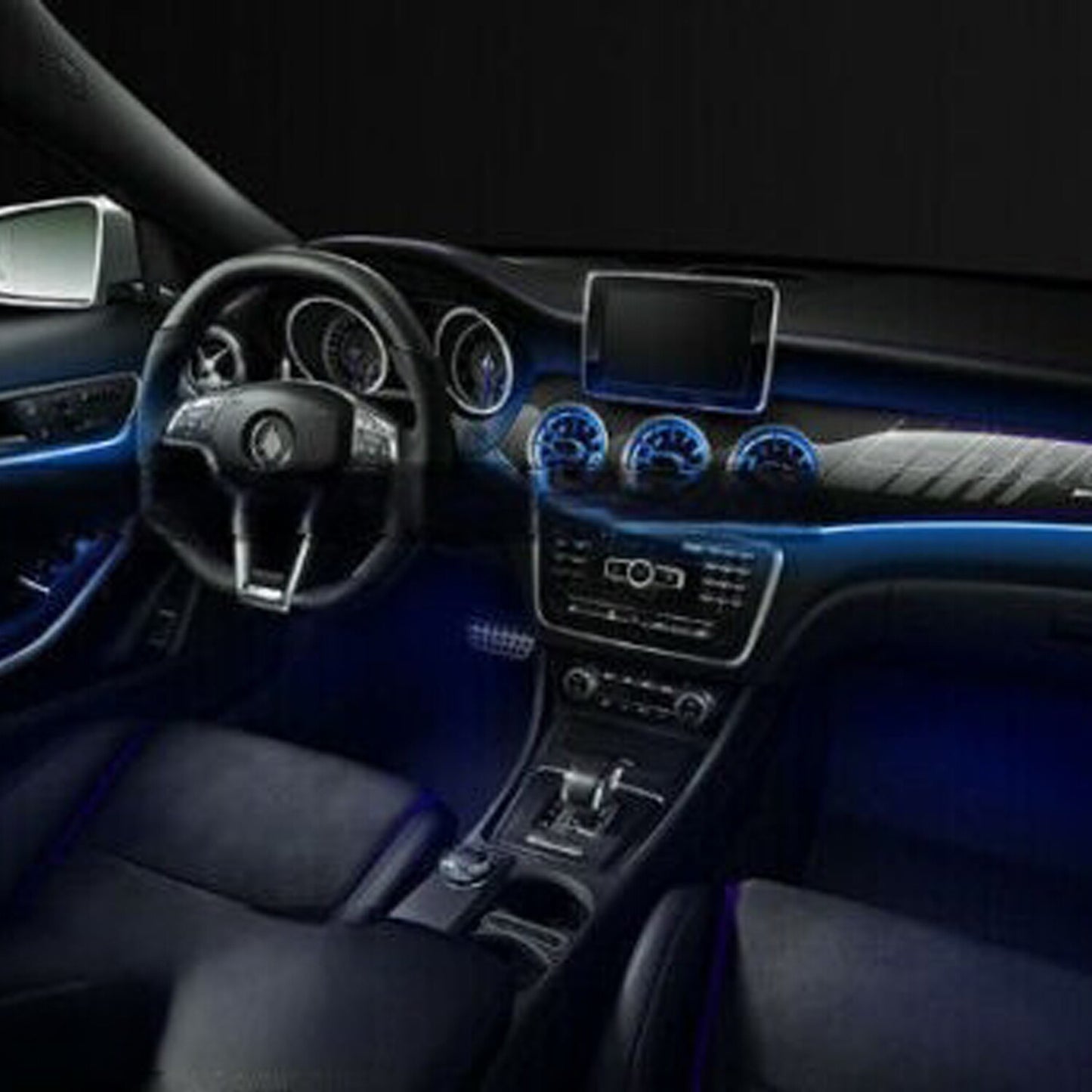 Ambient Light for Mercedes W117 CLA Interior Part Door Trim 2014~2019 12 Colors