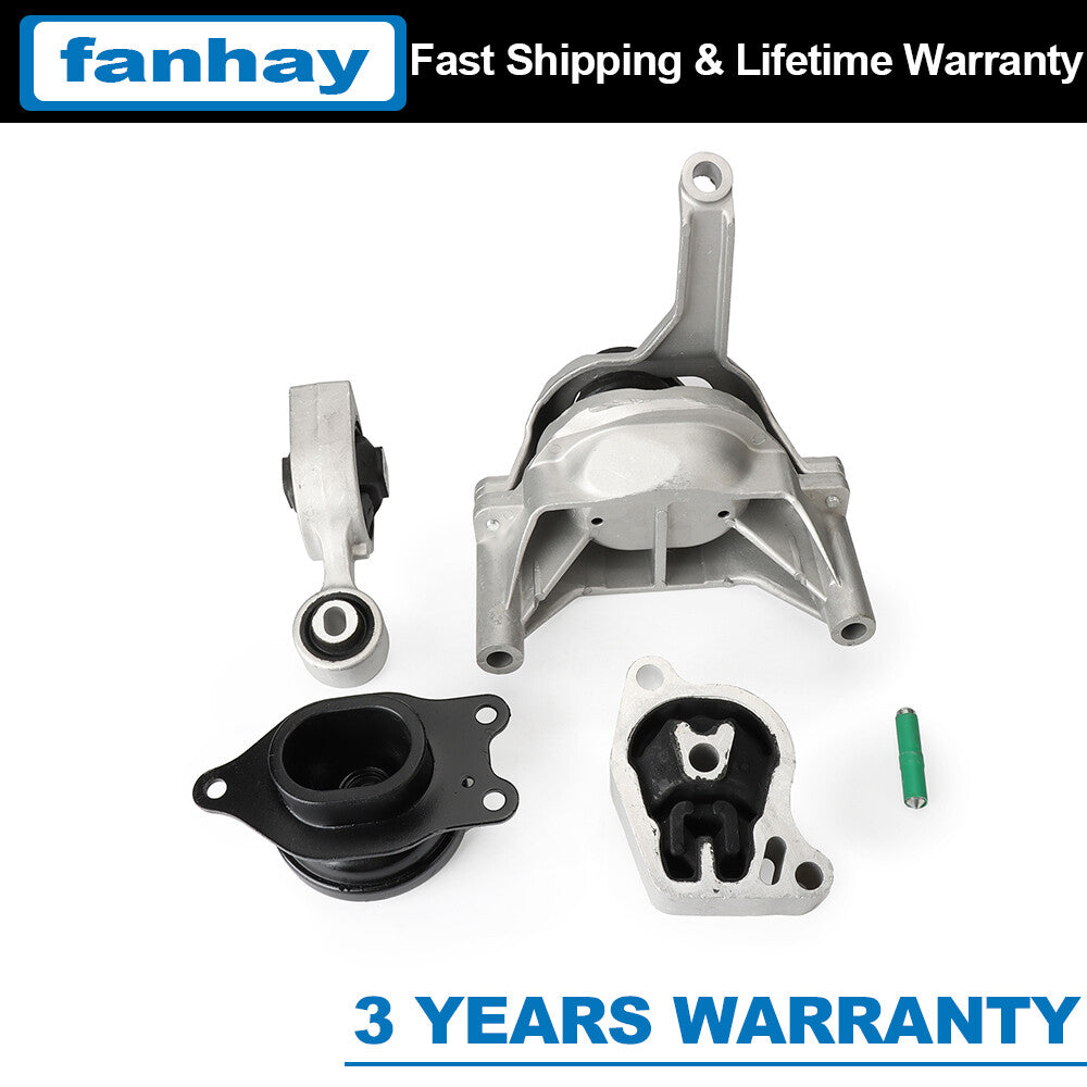 4x For 2007-2012 for Nissan Altima 2.5L Engine Motor Mount Set Engine Side Mount