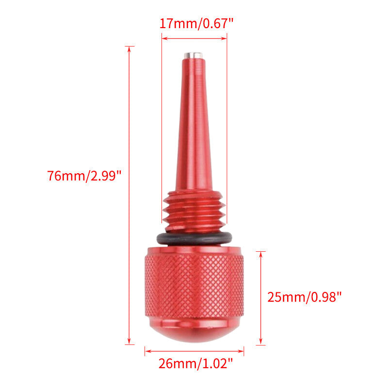 55201 Magnetic Oil Suction Tube for Yamaha Predator Inverter Generator (Red 4-Piece Set)