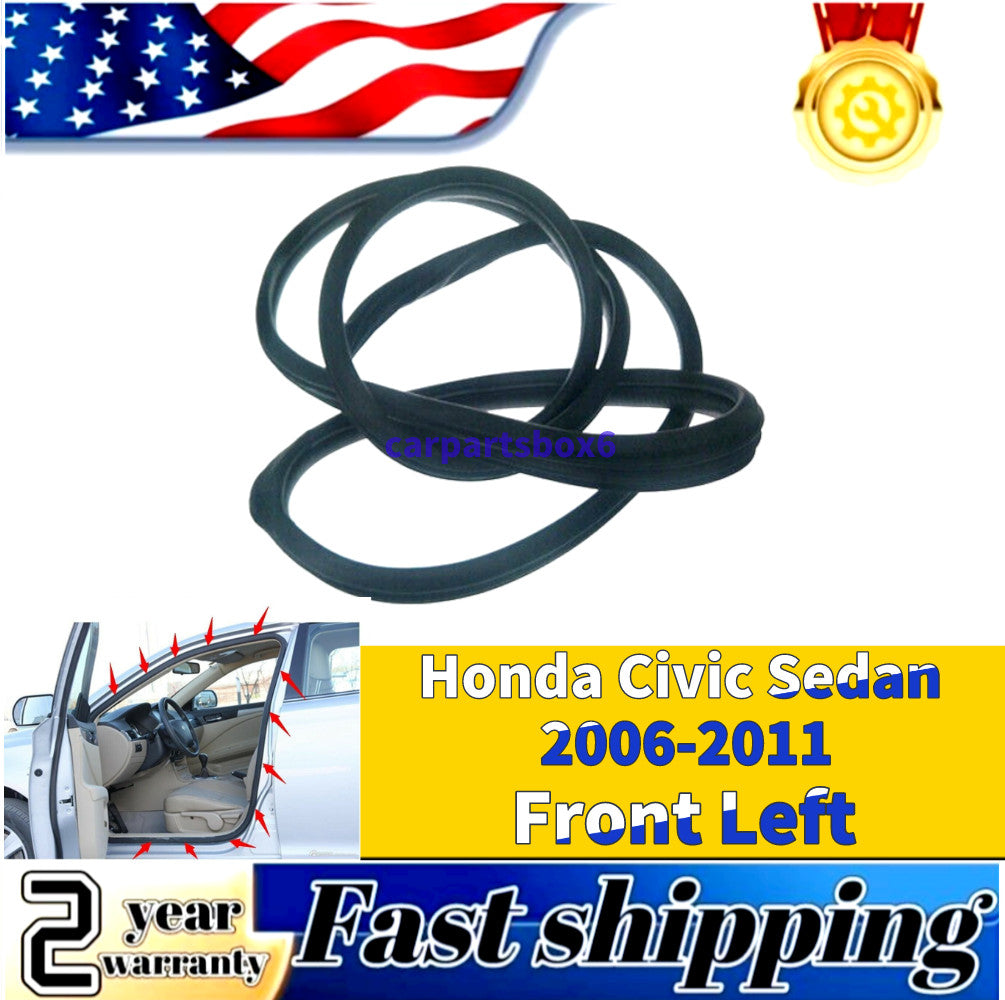 Front left side weatherstrip seal for Honda for Civic sedans 2006-2011