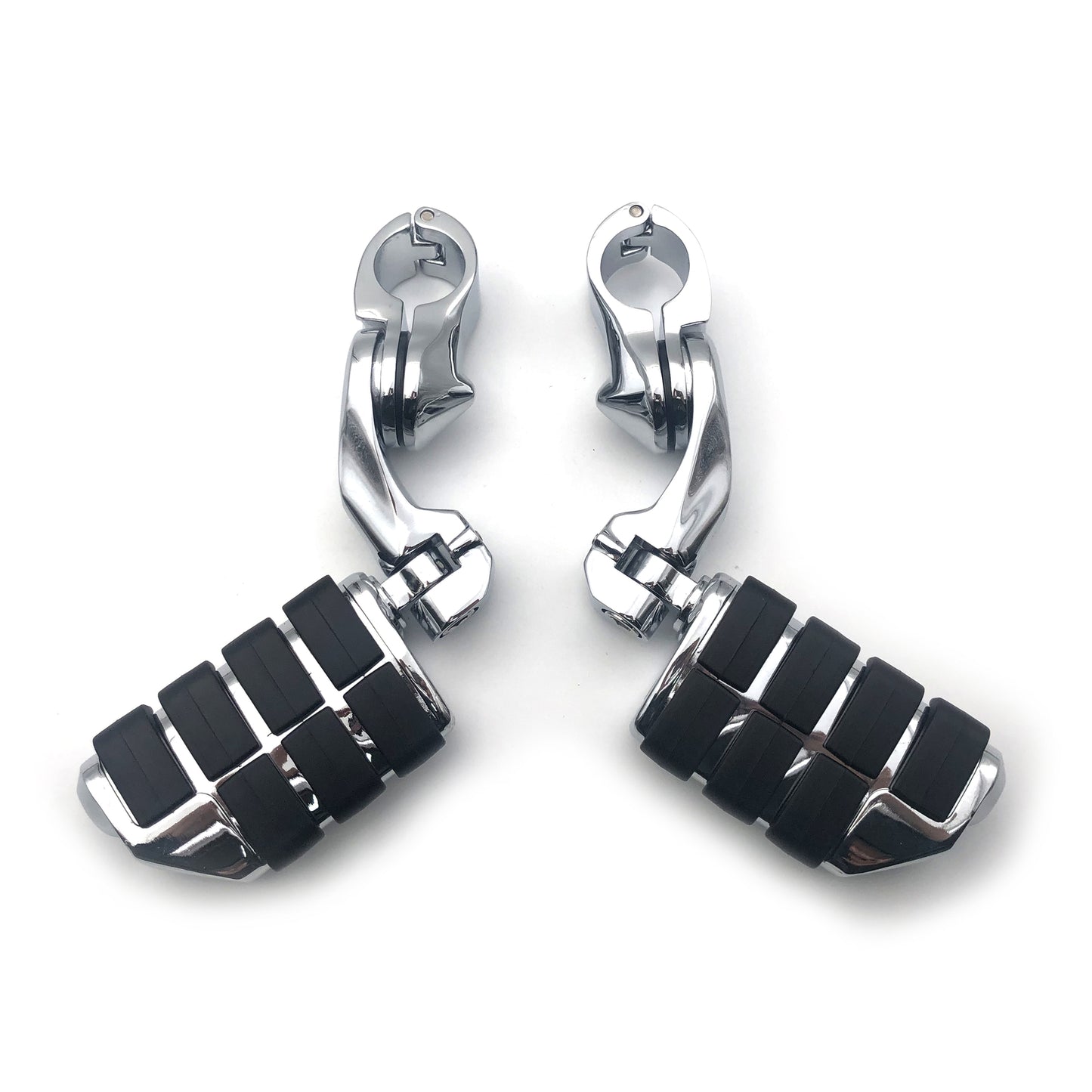 Chrome 1-1/4 Highway Motorcycle Foot Pegs Pedals Crash Bar for Harley Davidson