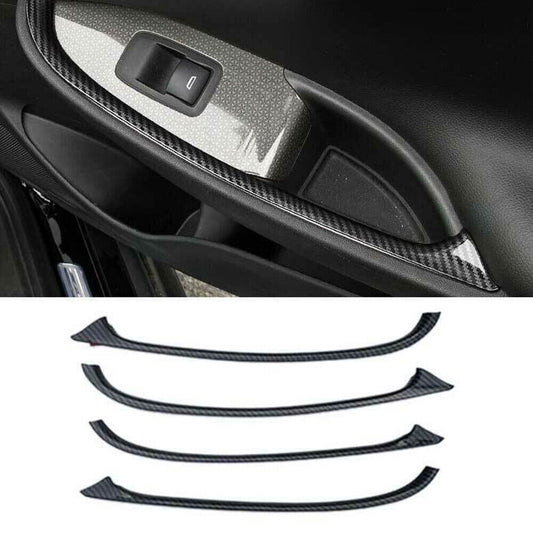Fit for Chevrolet Malibu 2016-2024 Carbon Fiber Door Window Switch Strip Trim 4X