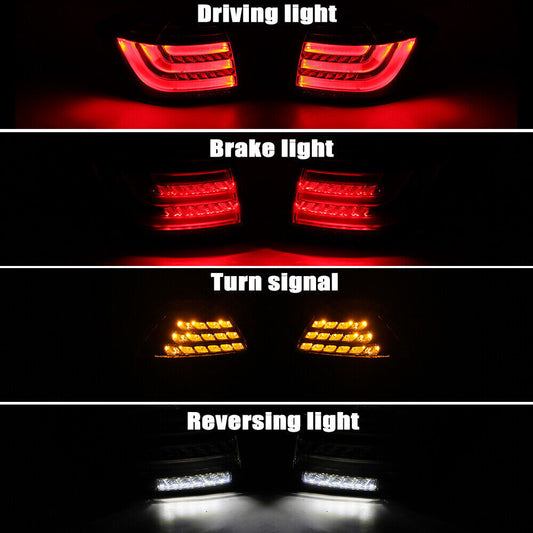 Left and right LED taillights and rear brake lights are suitable for Toyota Highlander 2011-2013 smoked models.