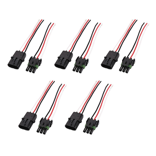 Female Male Assembled Connector Adapter Plug Waterproof Components For 16-14AWG