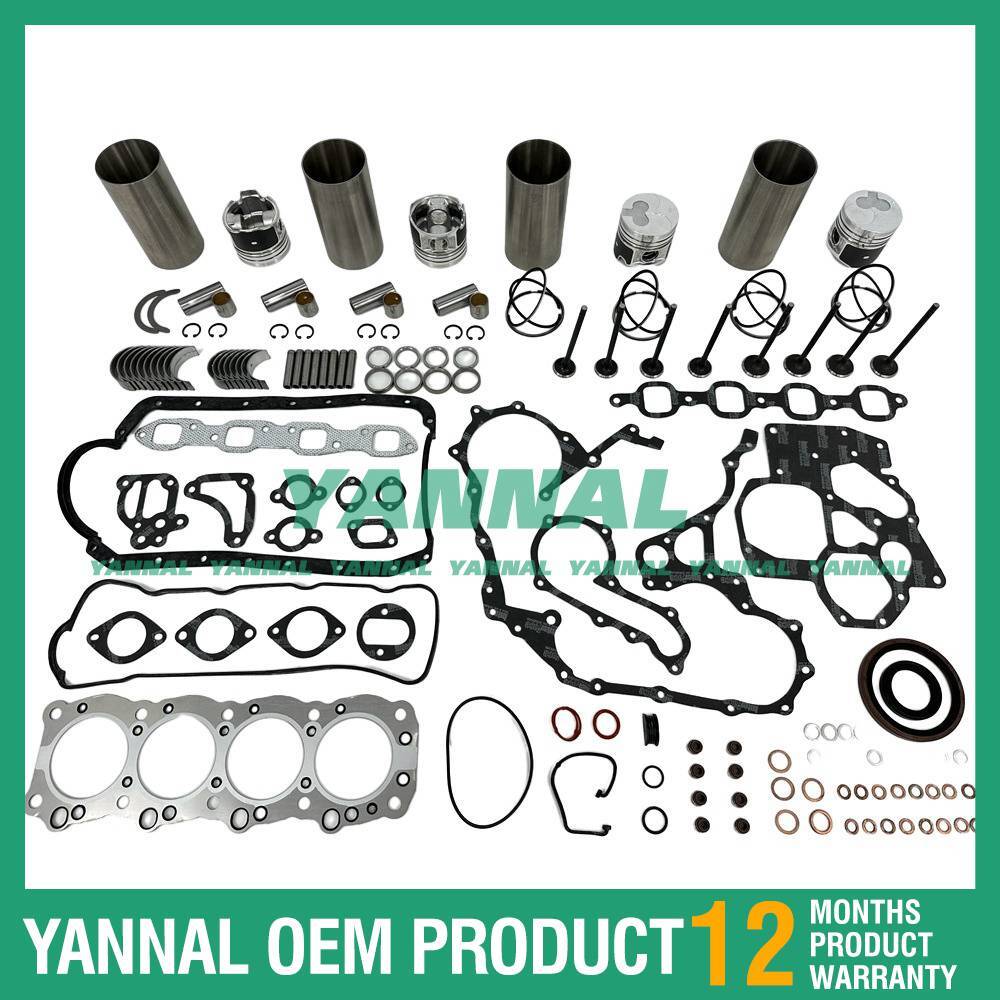 Overhaul and rebuild kit with gaskets, bearings, valves, and trainsets suitable for Isuzu 4FB1 TL3700