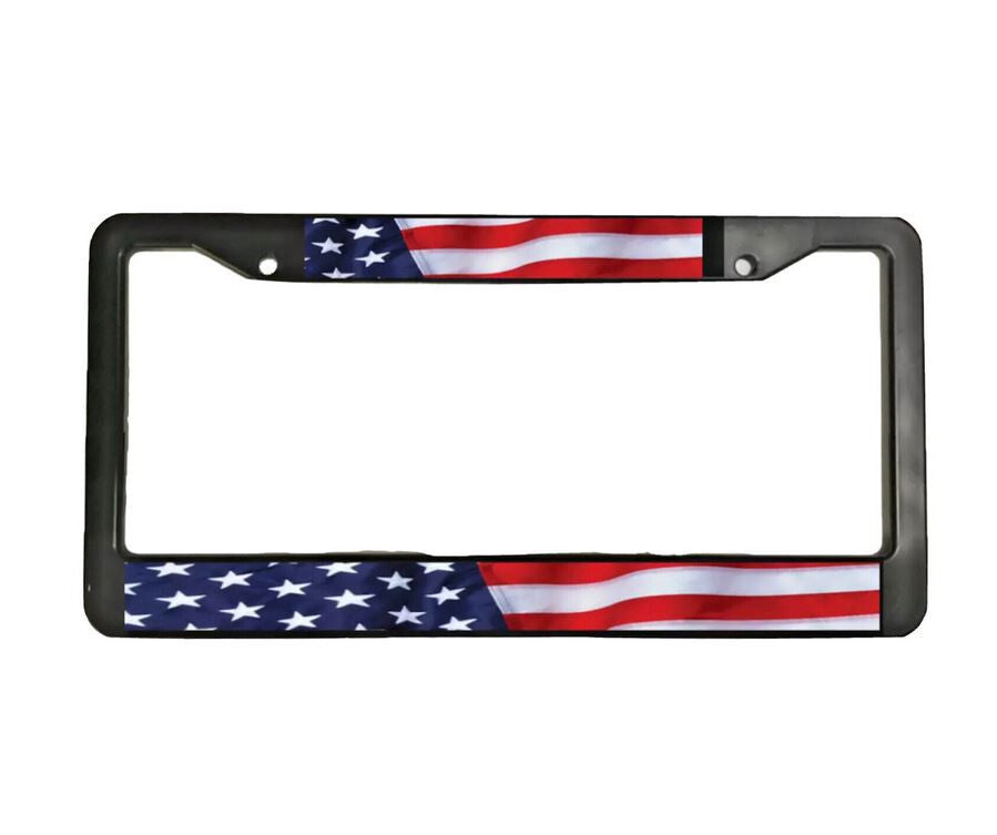 Car license plate frame cover, trunk black American flag, suitable for Chrysler 1x