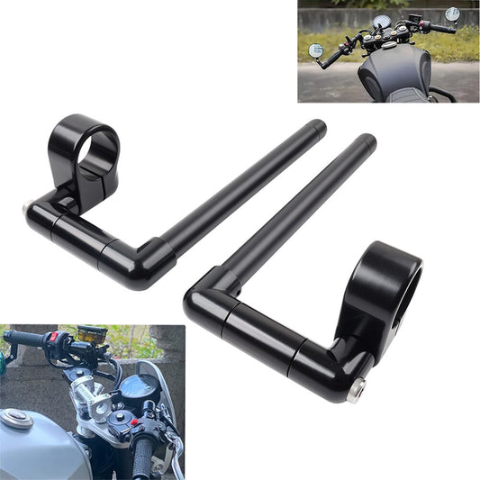 43MM Cafe Racer Bars 7/8 Motorcycle Universal Clip-On Handlebar Fork Tube