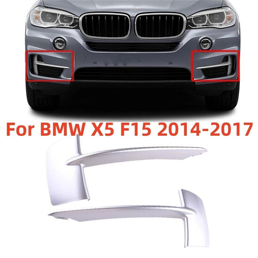 Front Bumper Grill Grille Trim Molding Silver for BMW for X5 F15 2014-17 51117303113