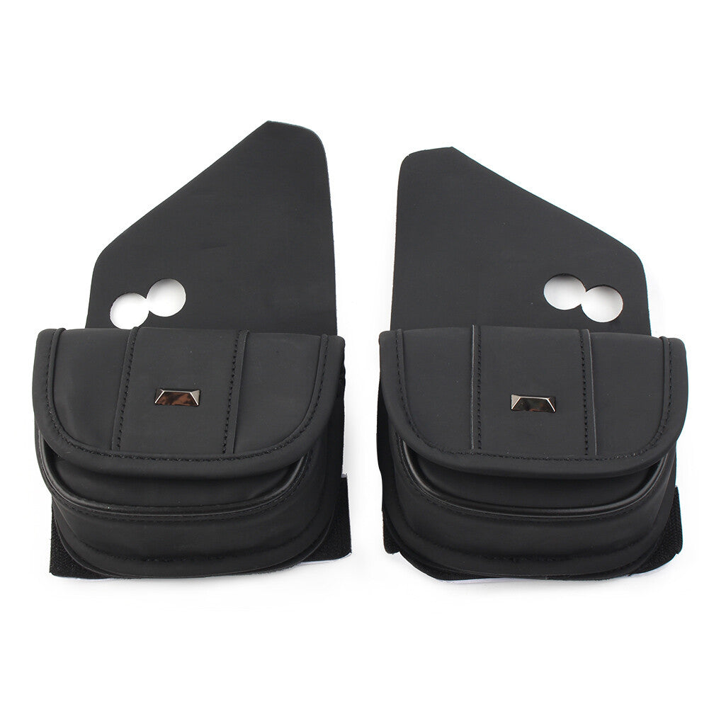Dual Pouches Windshield Bags for Harley Touring Street Glide Special FLHXS Black