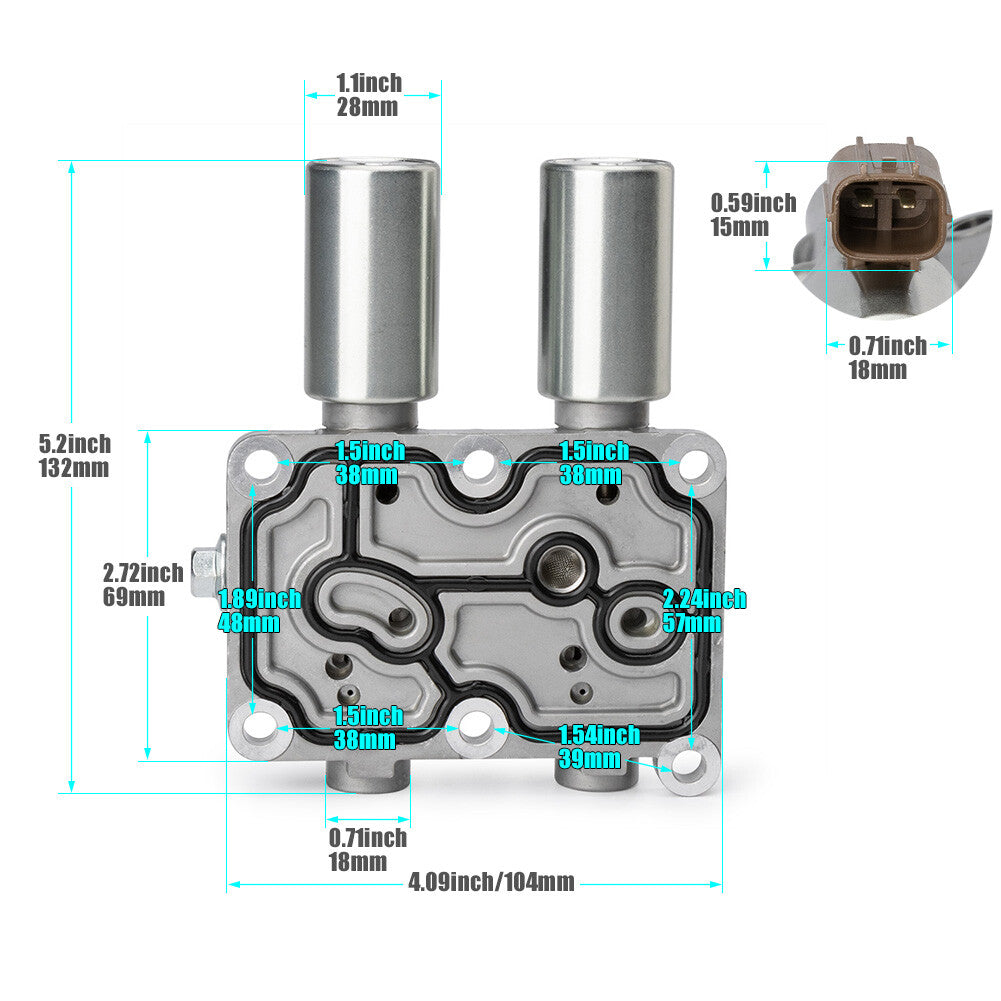 For 2001-2005 for Honda for Civic 1.7L Transmission Dual Linear Solenoid 28015-PLX-305