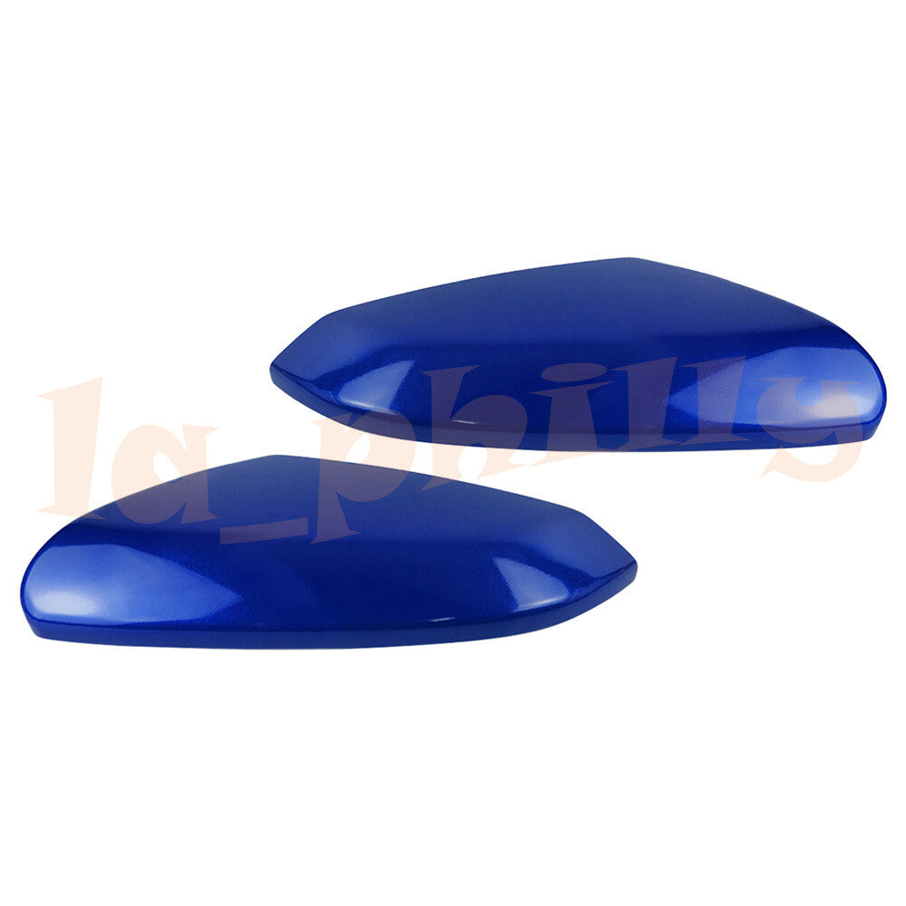 Front LHRH Side Mirror Cover Trim Cap Plastic Fit for Honda for Civic 2016-20 Blue