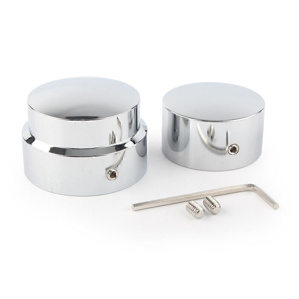 Chrome Rear Axle Nut Cover Cap Sets for Harley XG 2015 -up XL Dyna 2008 - up