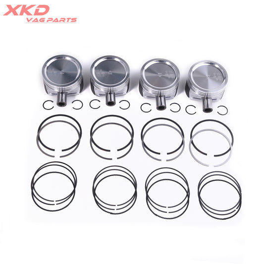 4-piece 76.5mm piston and piston ring kit for Volkswagen for Jetta 11-16 1.6L EA111 03C198151