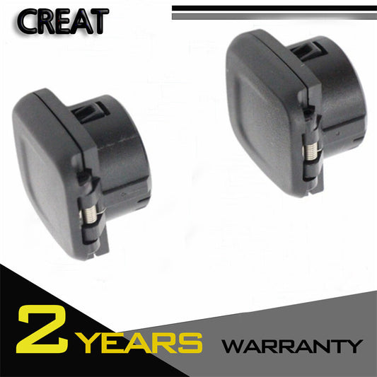 Pair Center Console Power Outlet Cap Black for 2014 15 2016 for Chevrolet Silverado