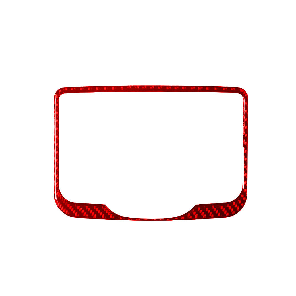 Red Carbon Fiber Rear Center Cupholder Frame Trim for Hyundai Azera 2006-2011