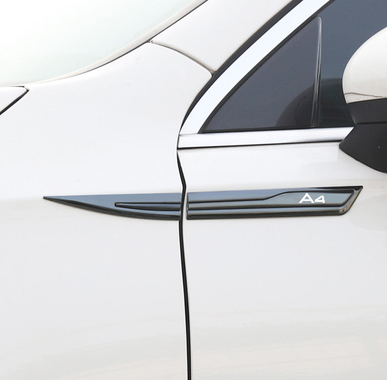 Metal stickers, badges, and logos for Audi for A6 side fenders - 2 pieces